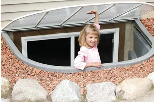 Egress window well installation
